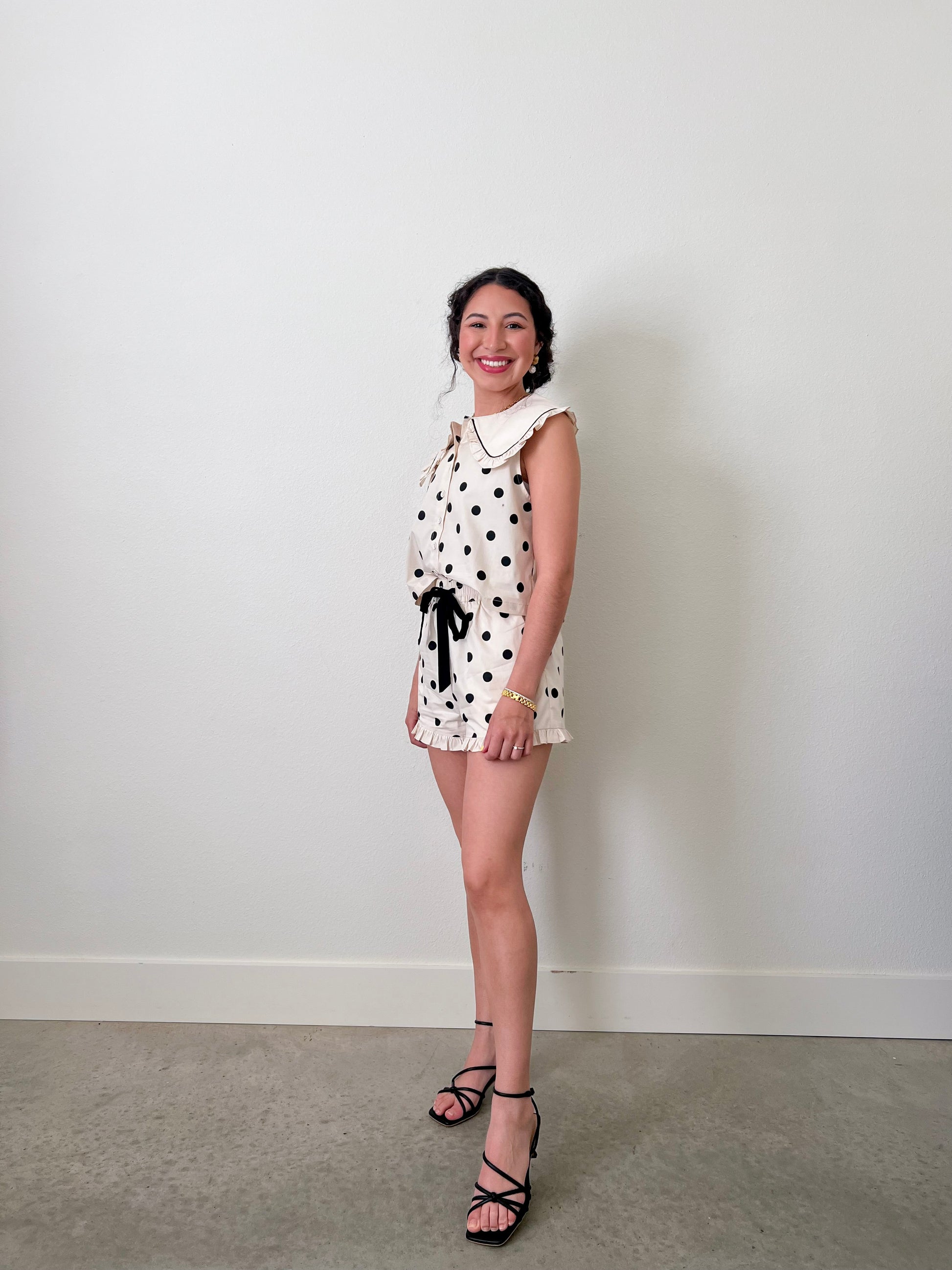 Meggy Dot Top - Happy J Boutique