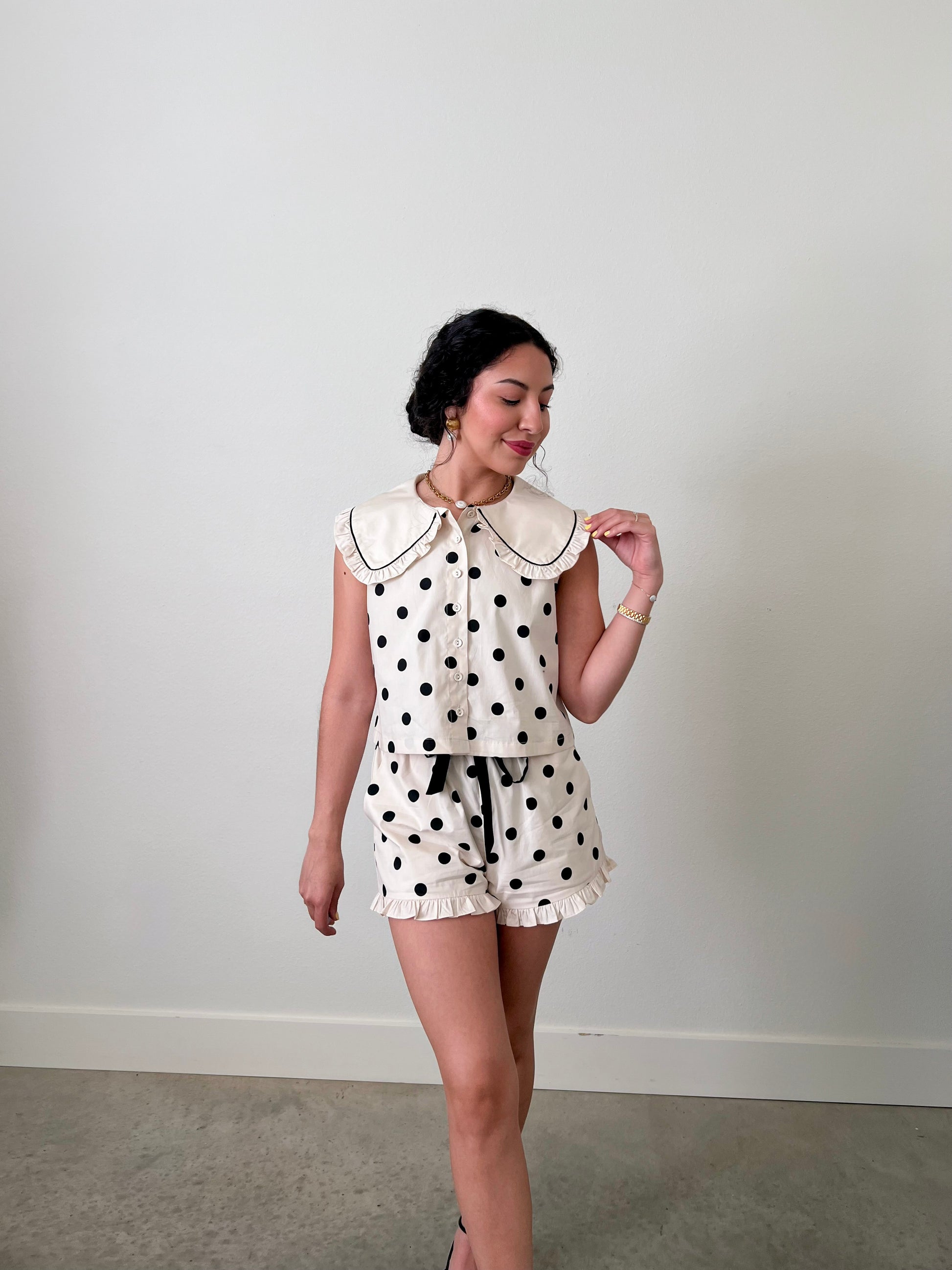 Meggy Dot Top - Happy J Boutique