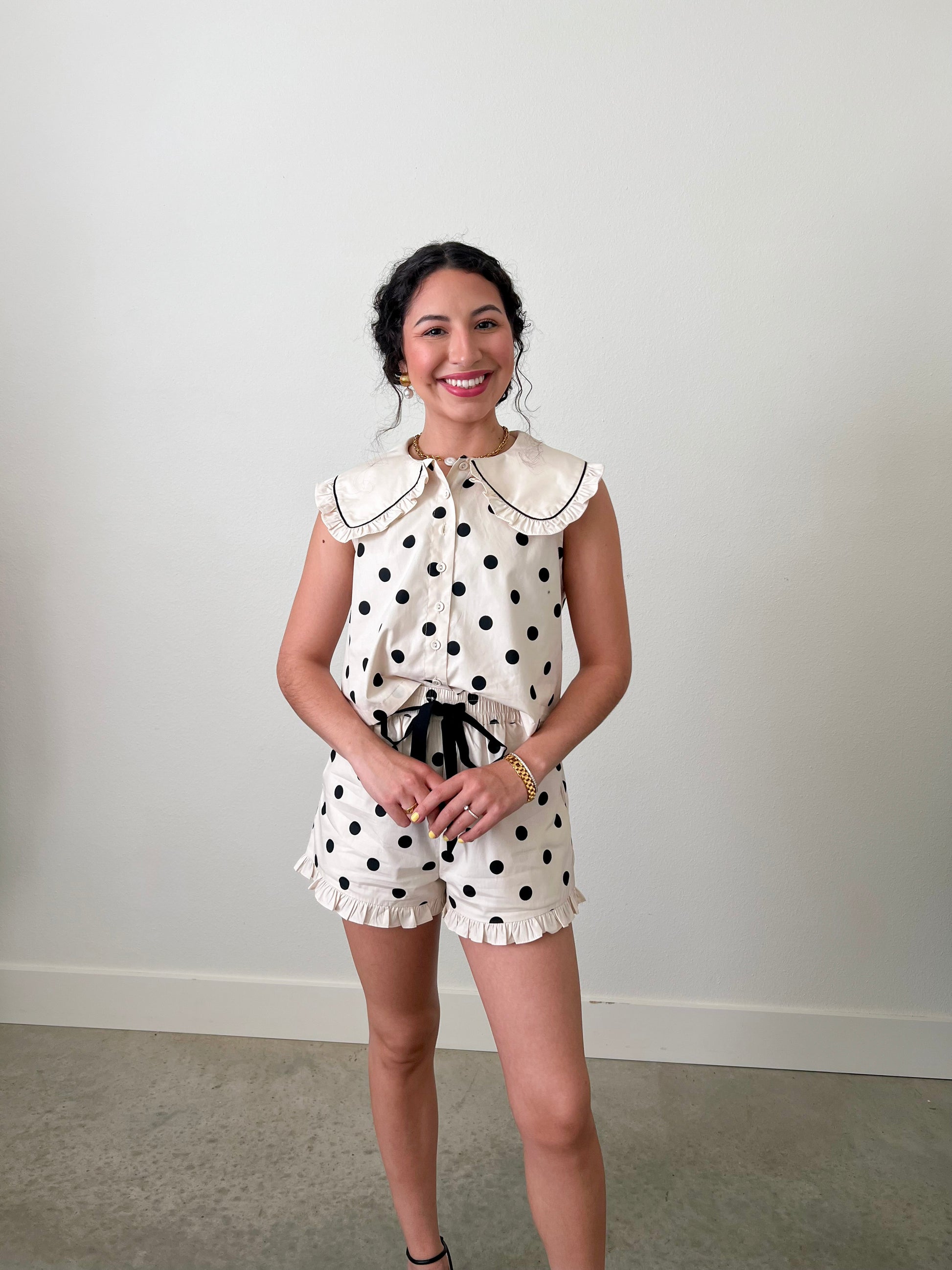 Meggy Dot Top - Happy J Boutique