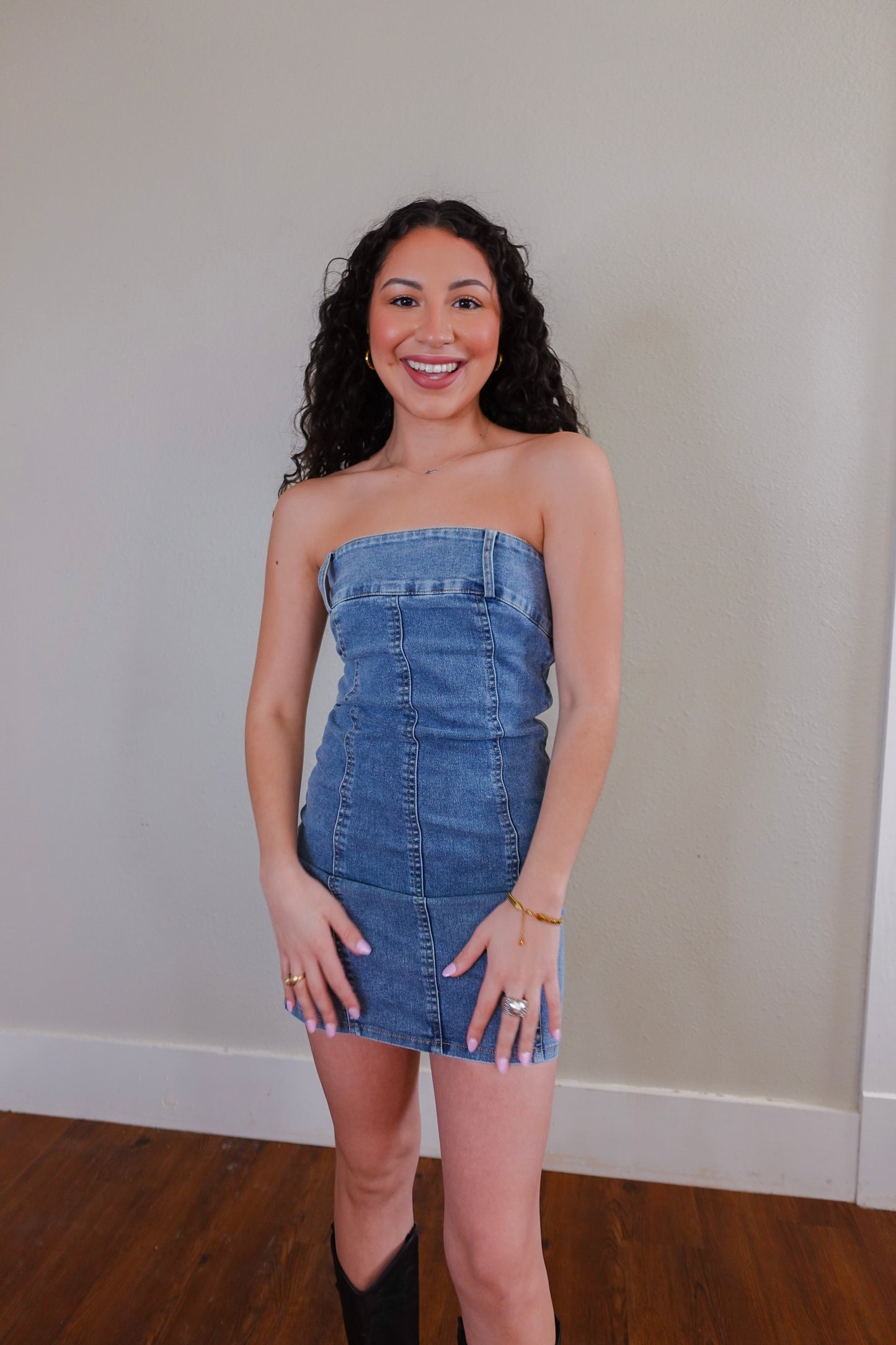 Britney Denim Mini Dress