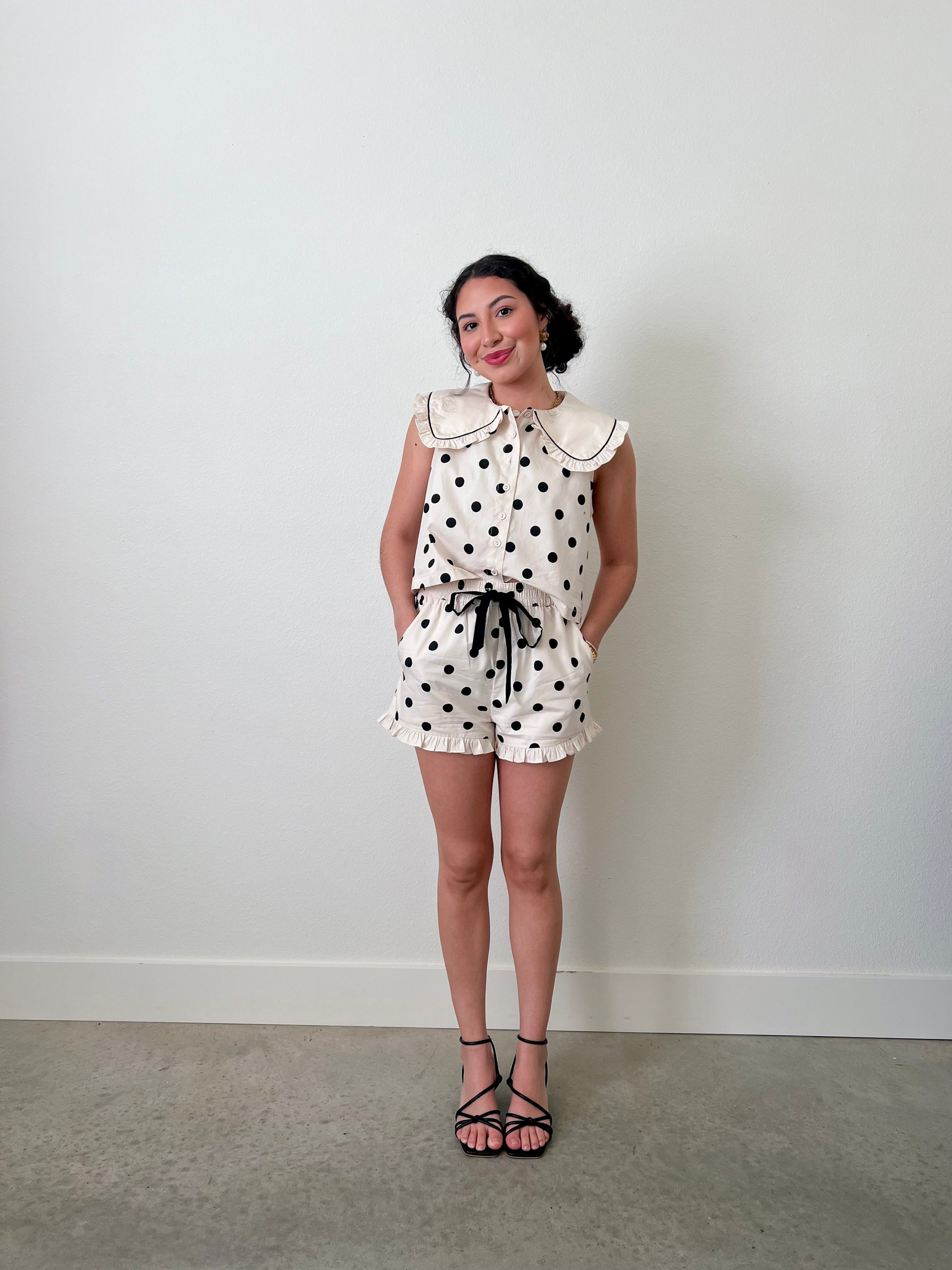 Meggy Dot Top - Happy J Boutique