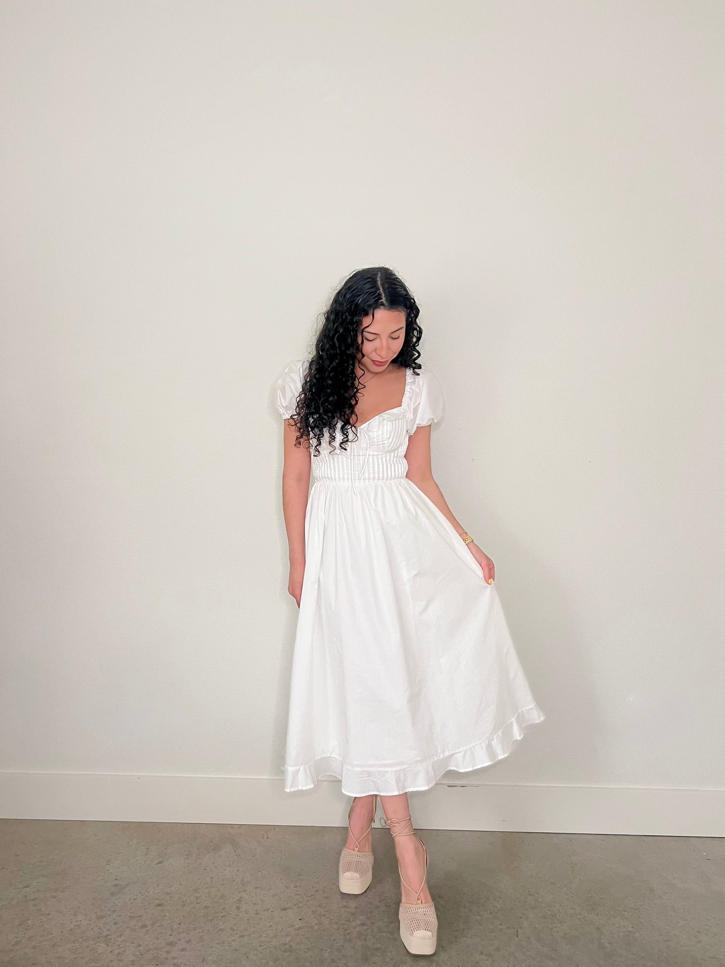 Lavena Off White Dress