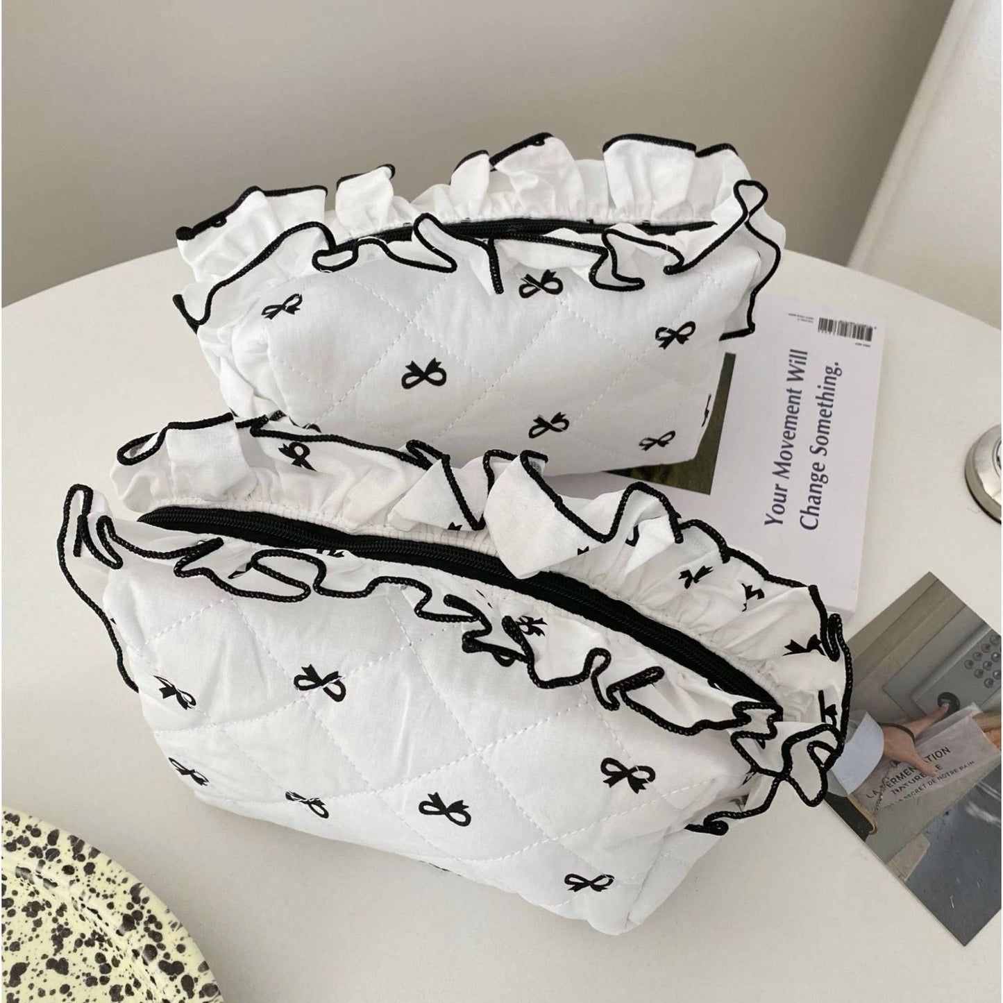 Scarlett Quilted Cosmetic Bag