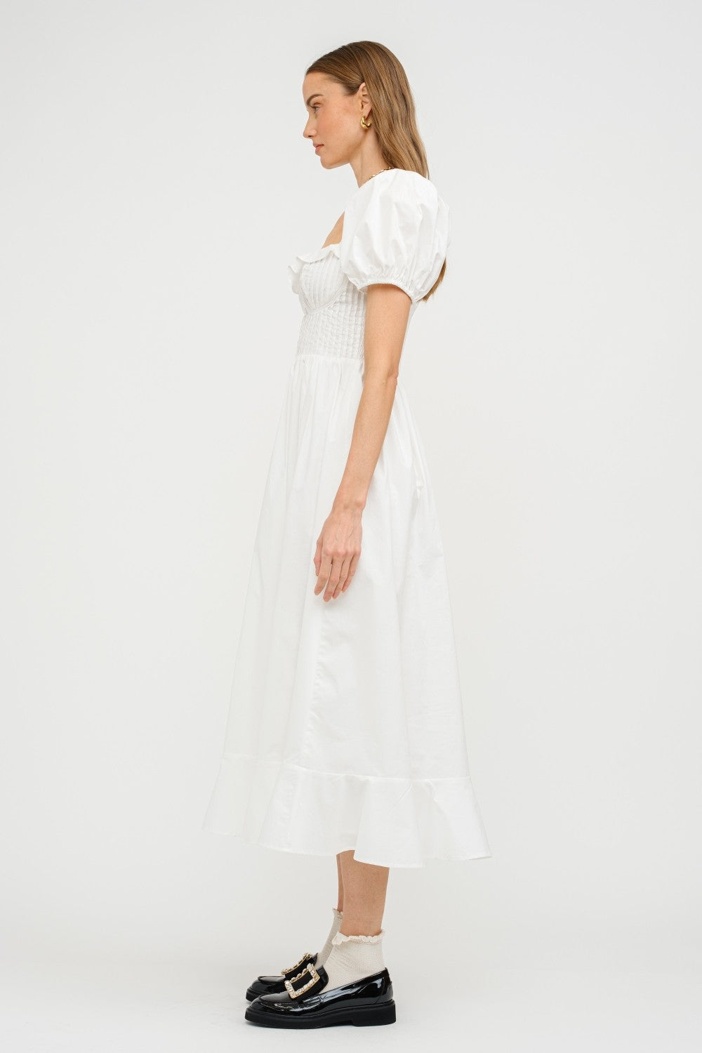 Lavena Off White Dress