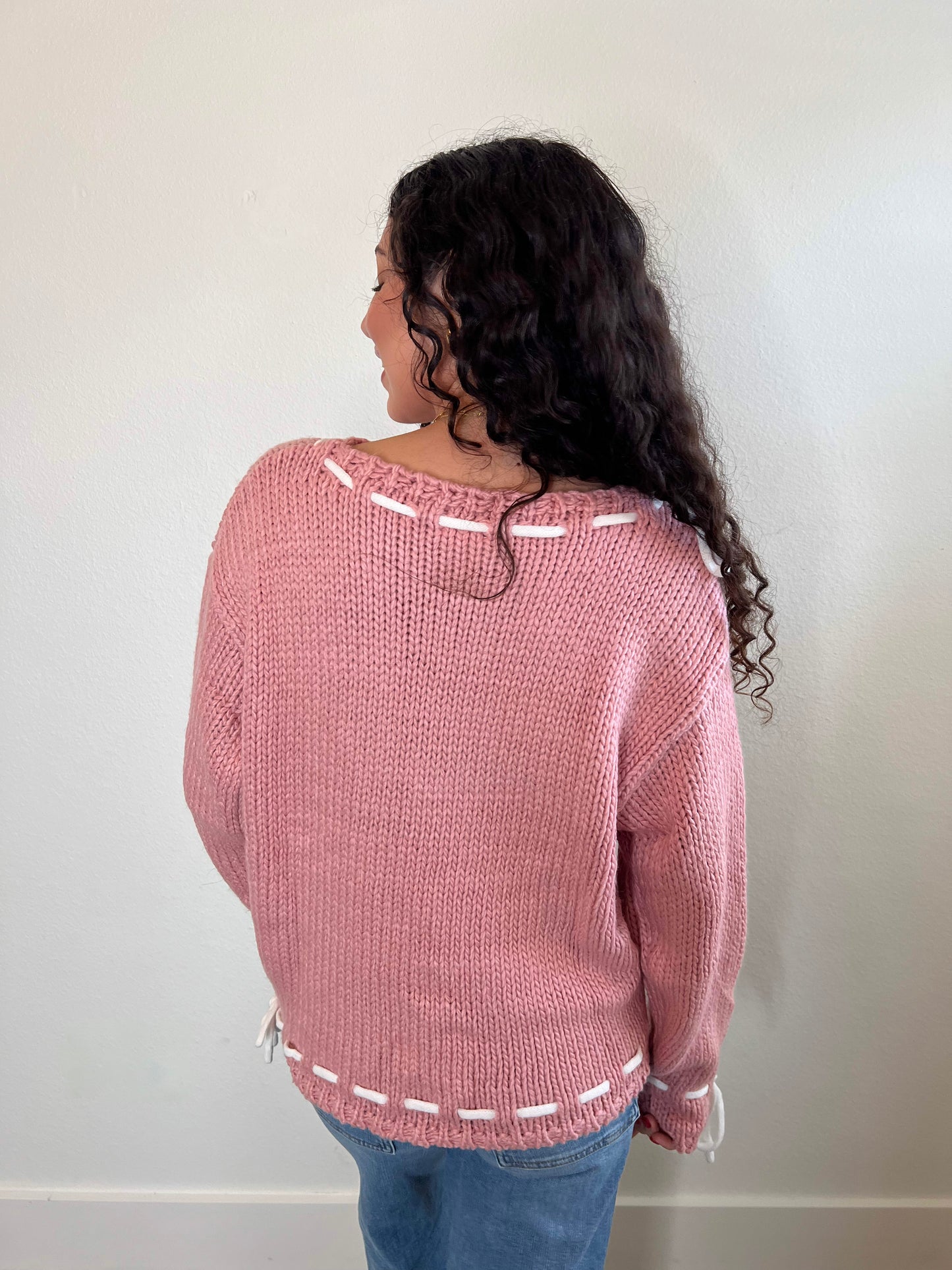 Gigi Pink Sweater - Happy J Boutique