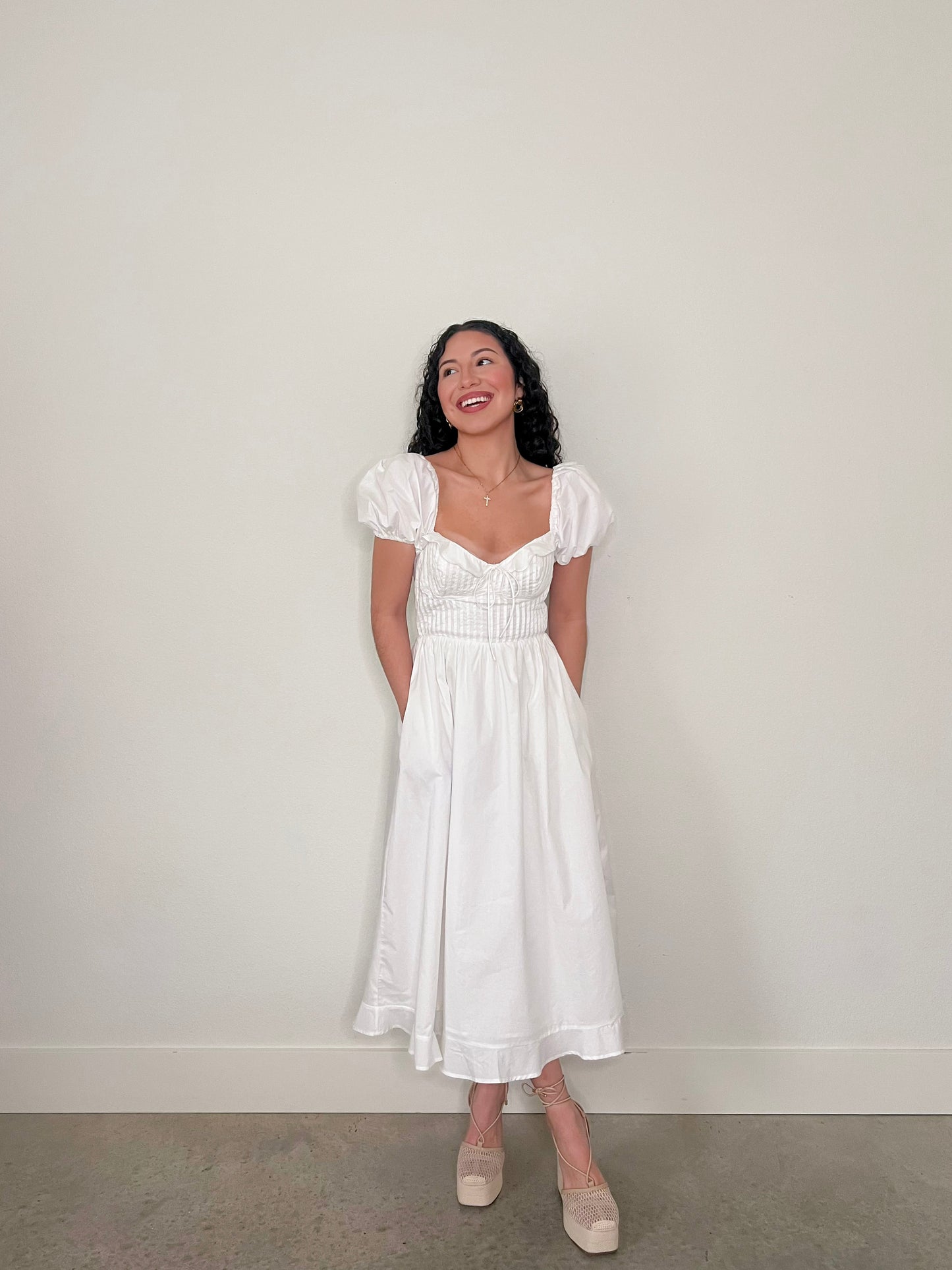 Lavena Off White Dress