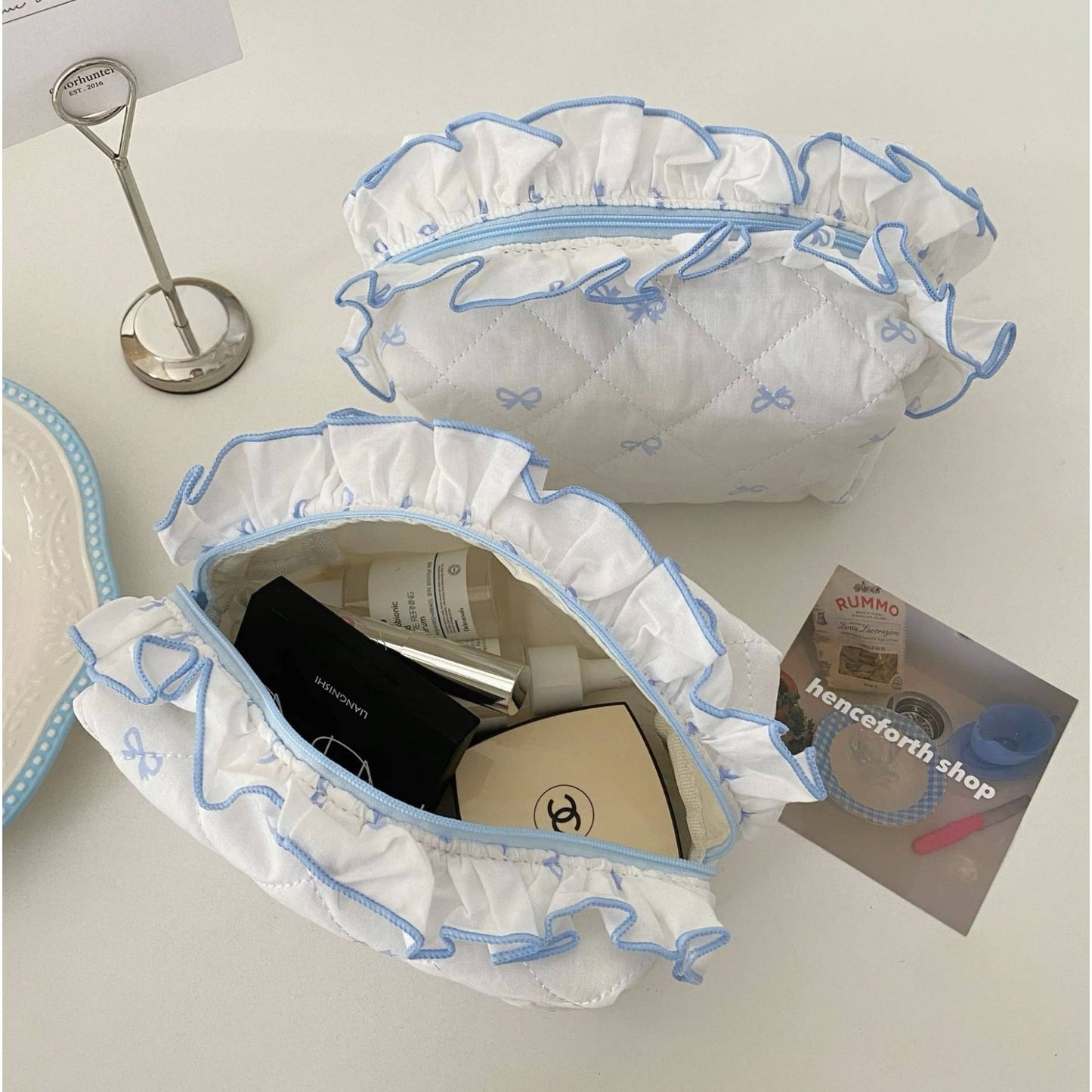 Scarlett Quilted Cosmetic Bag