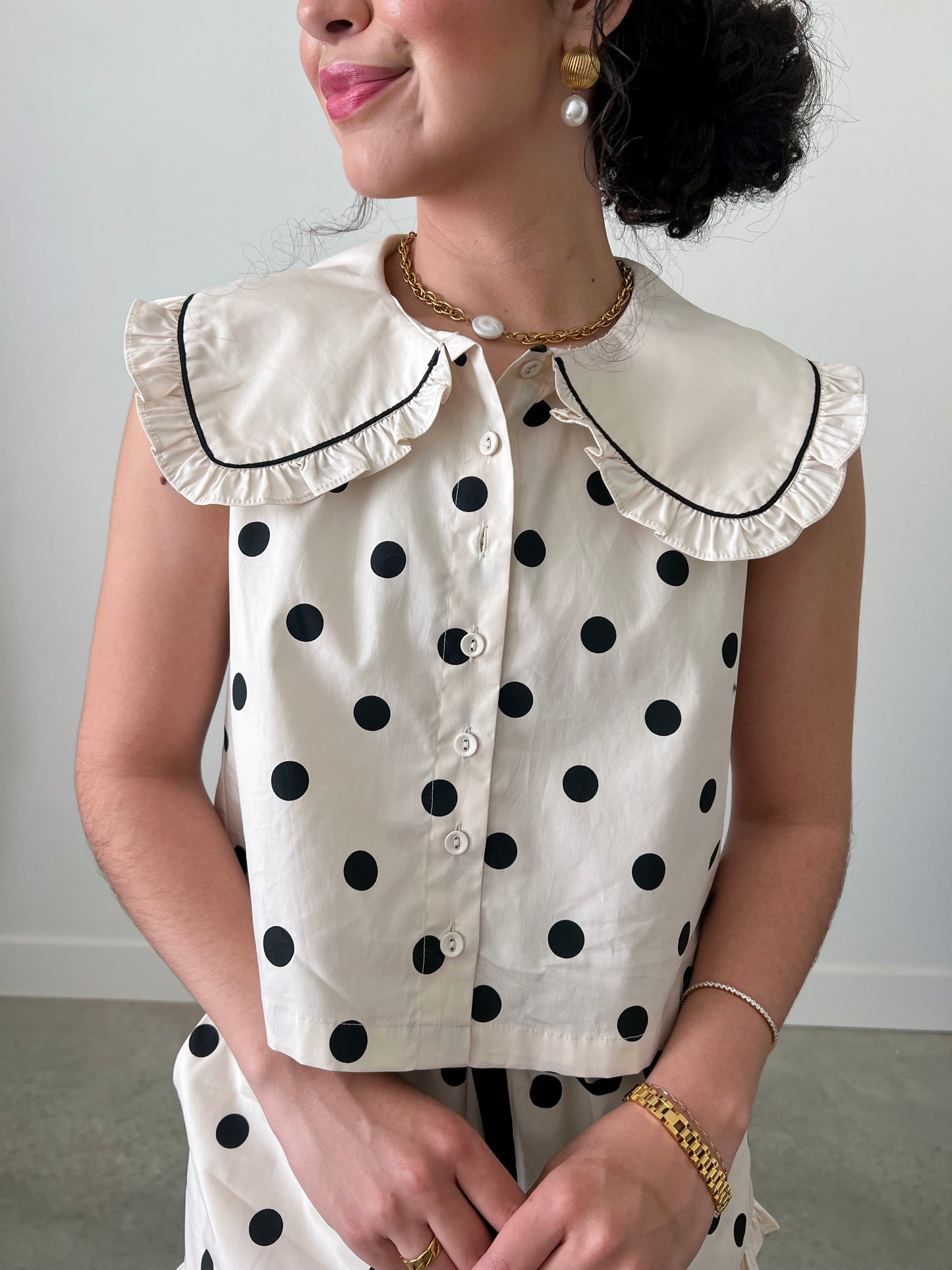 Meggy Dot Top - Happy J Boutique