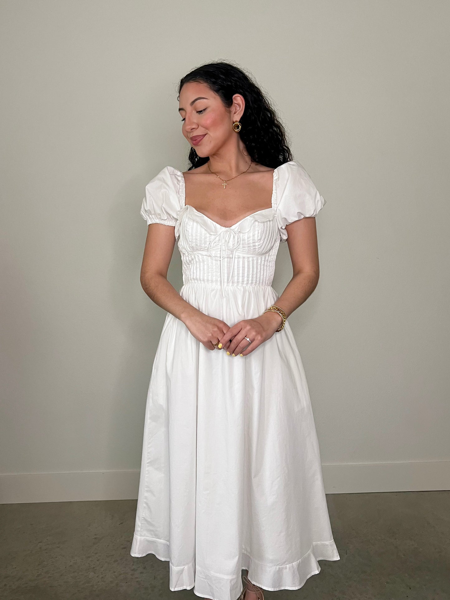 Lavena Off White Dress