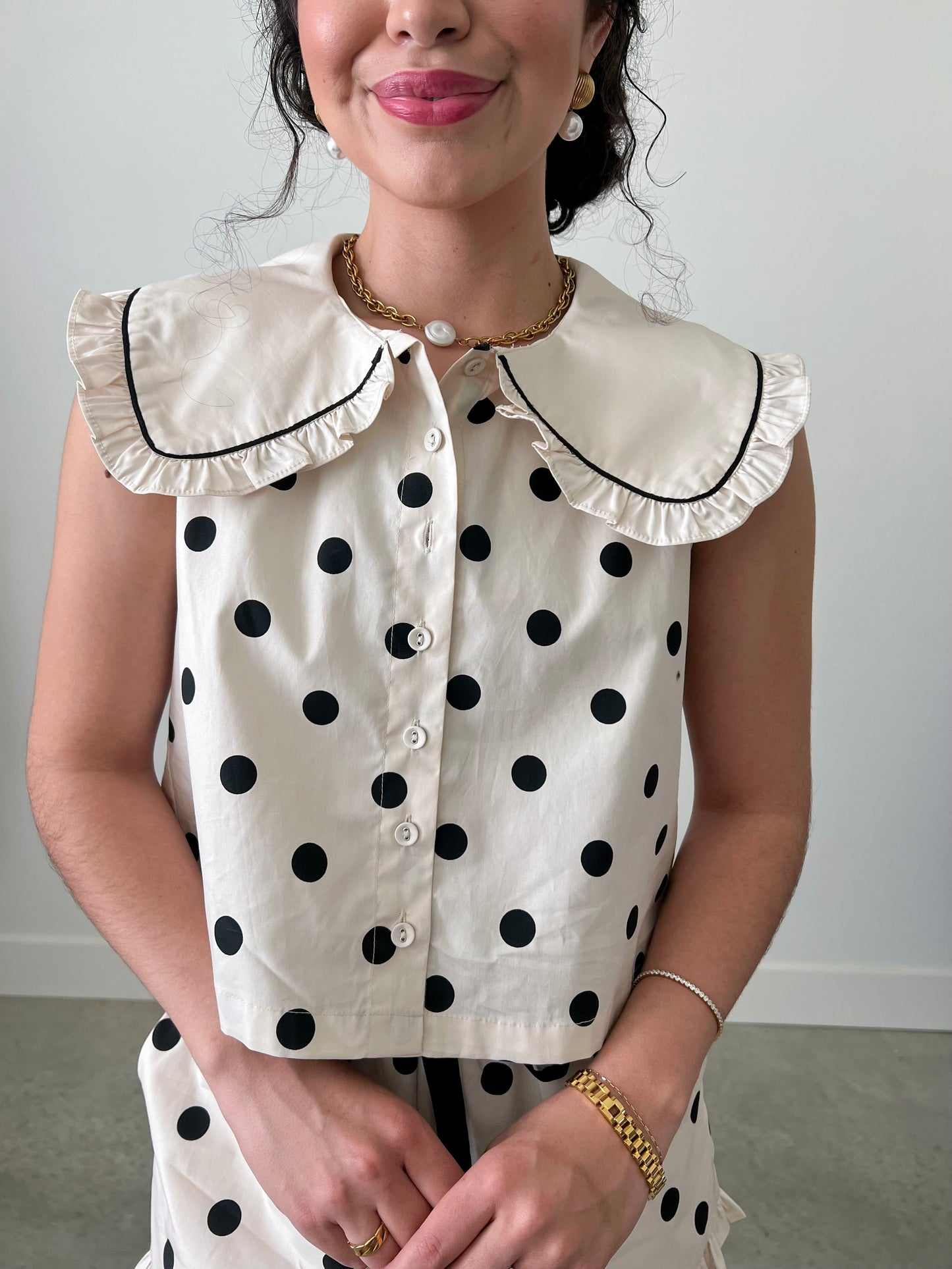 Meggy Dot Top - Happy J Boutique