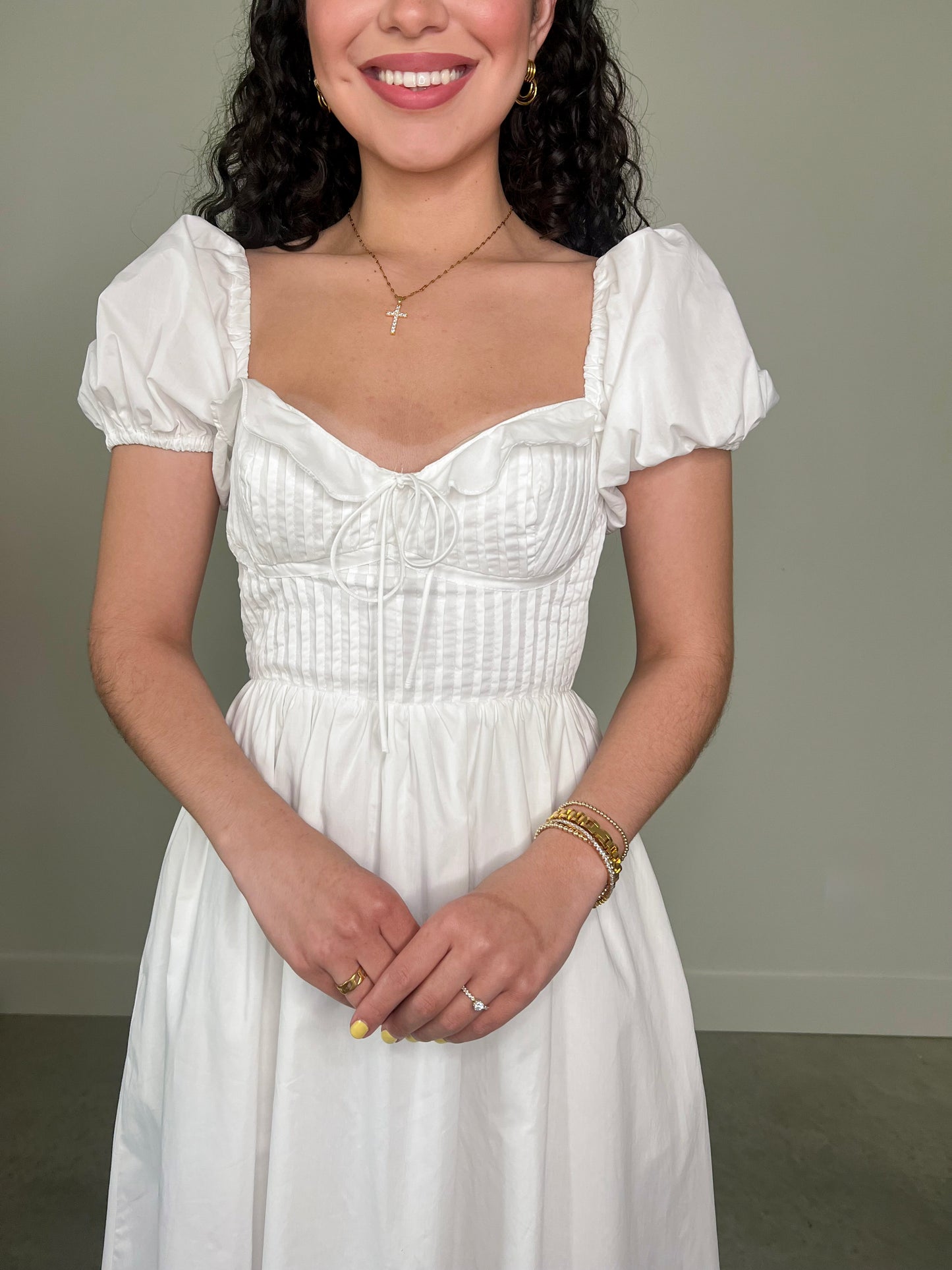Lavena Off White Dress