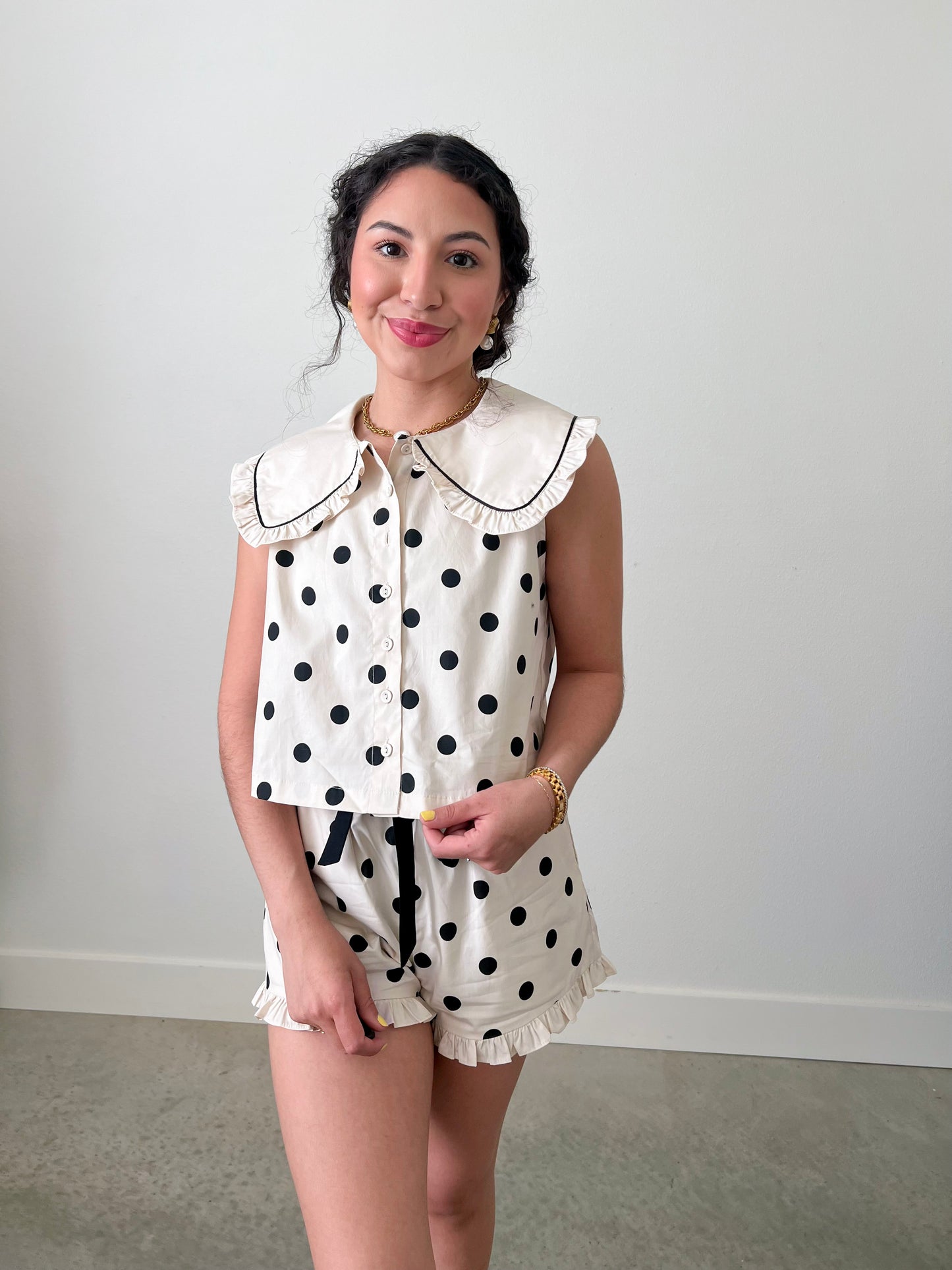 Meggy Dot Top - Happy J Boutique