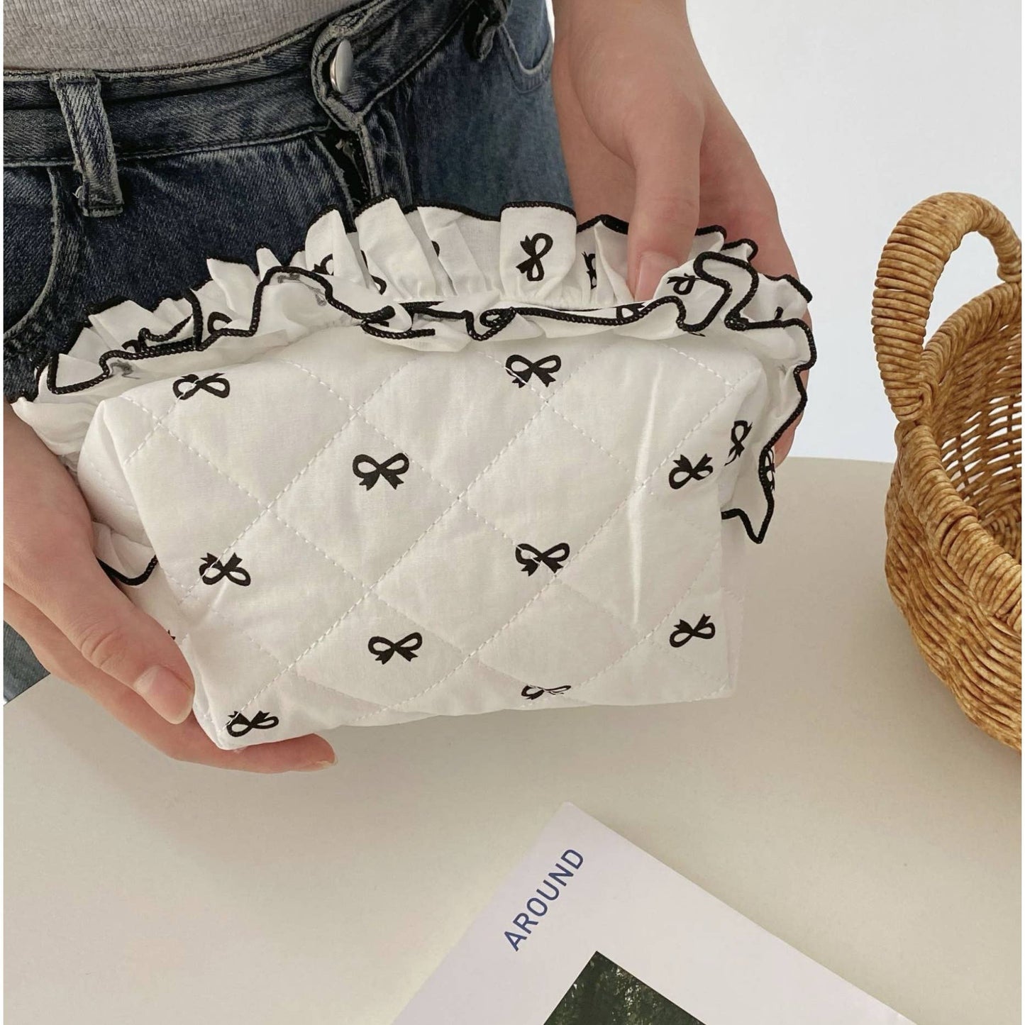 Scarlett Quilted Cosmetic Bag