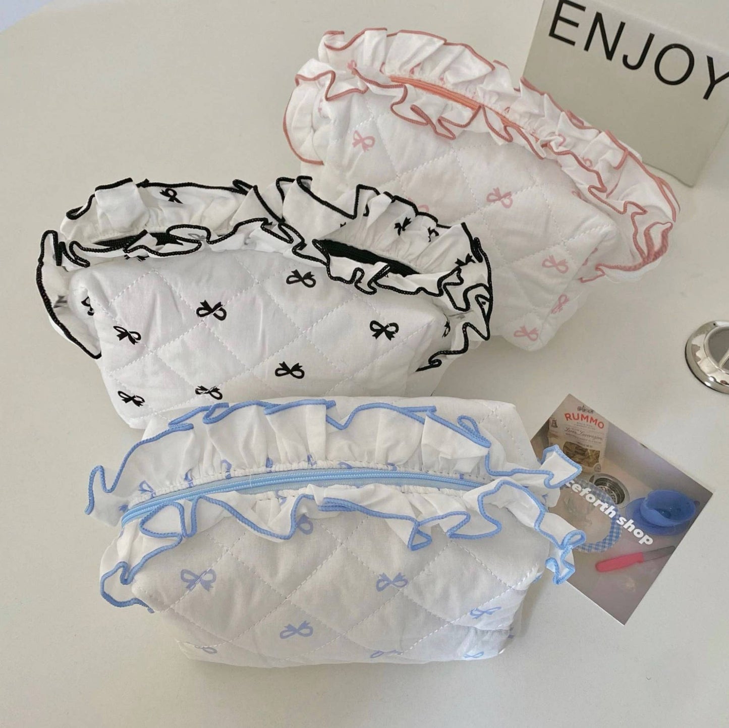 Scarlett Quilted Cosmetic Bag