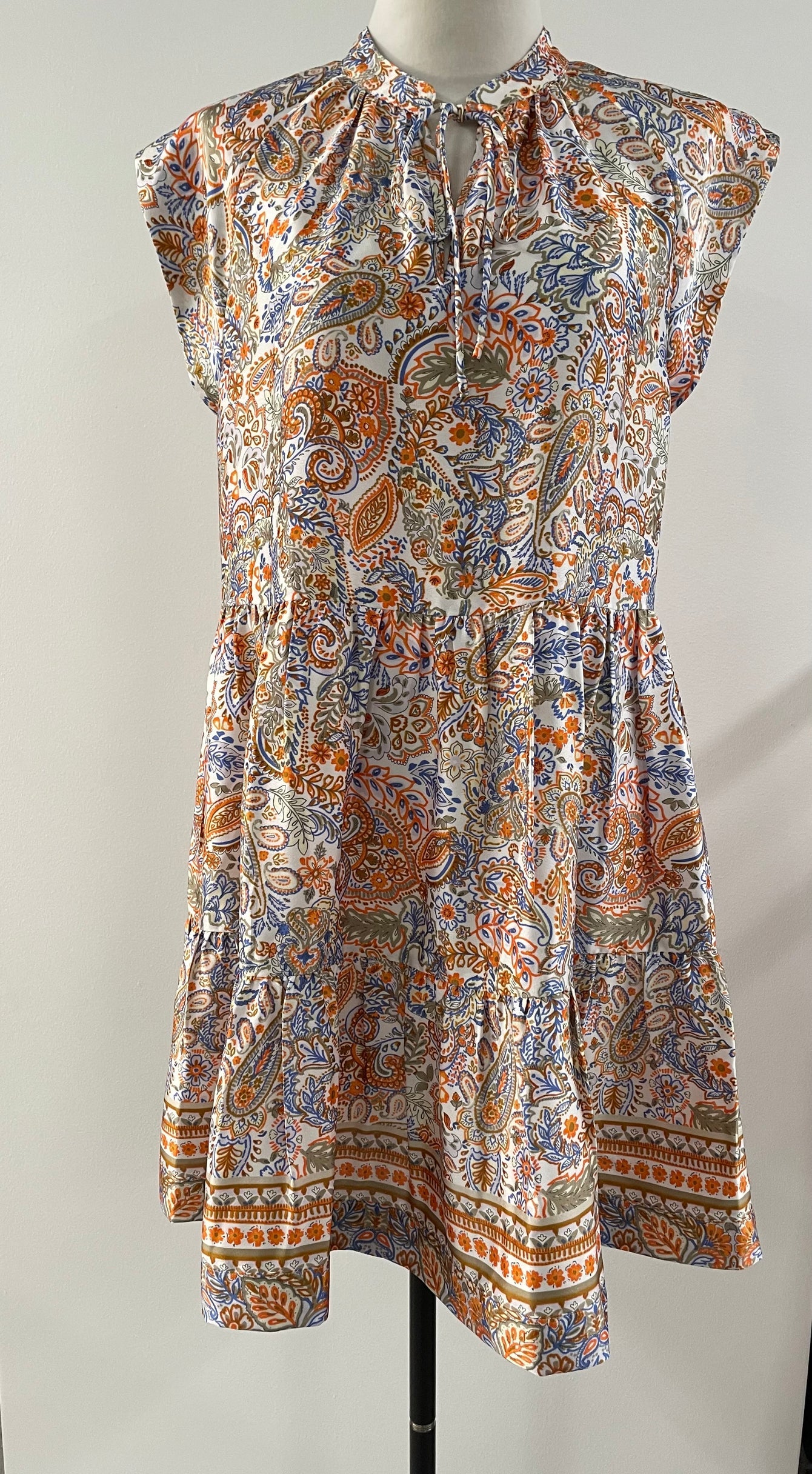 Ellis Paisley Printed Dress