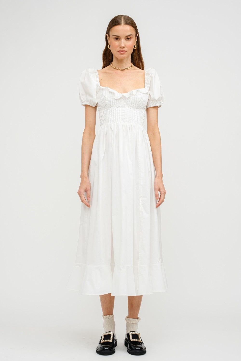 Lavena Off White Dress