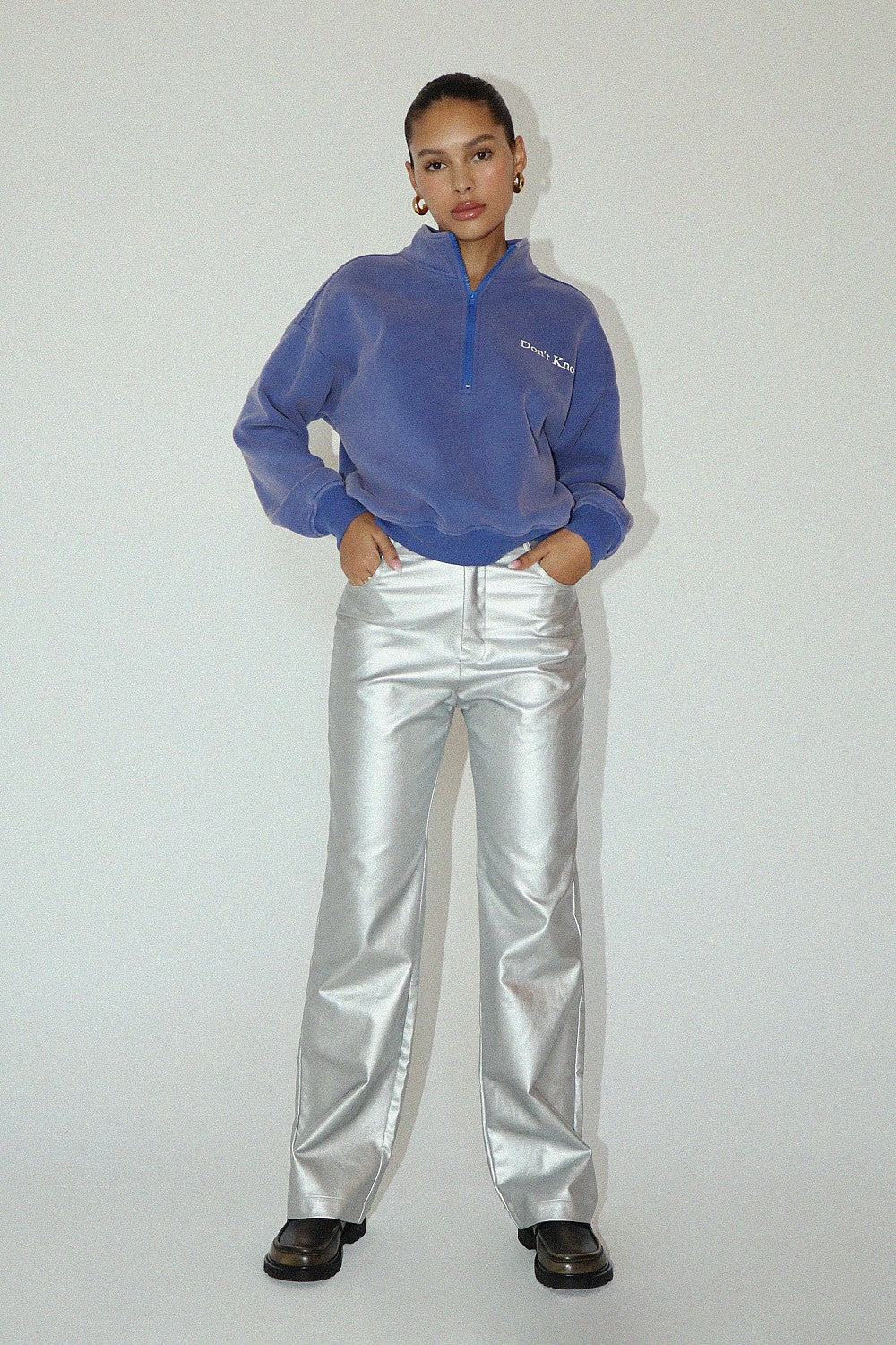 Give Me Space Metallic Pants - Happy J Boutique