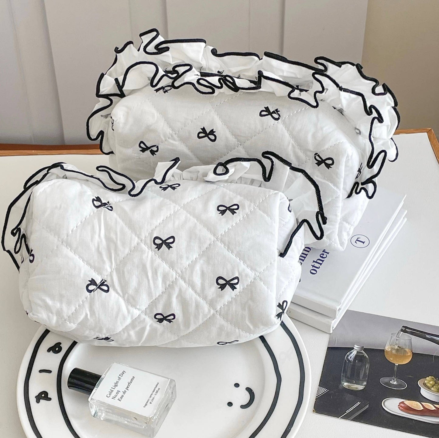 Scarlett Quilted Cosmetic Bag