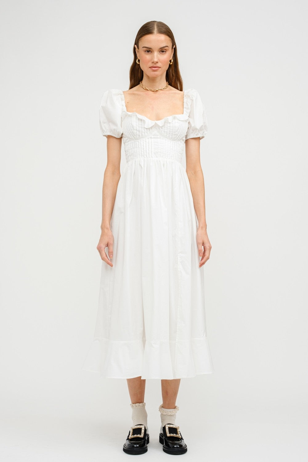 Lavena Off White Dress