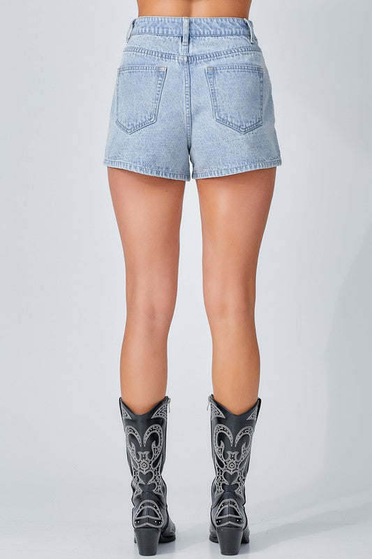 Somebody's Problem Rhinestone Shorts