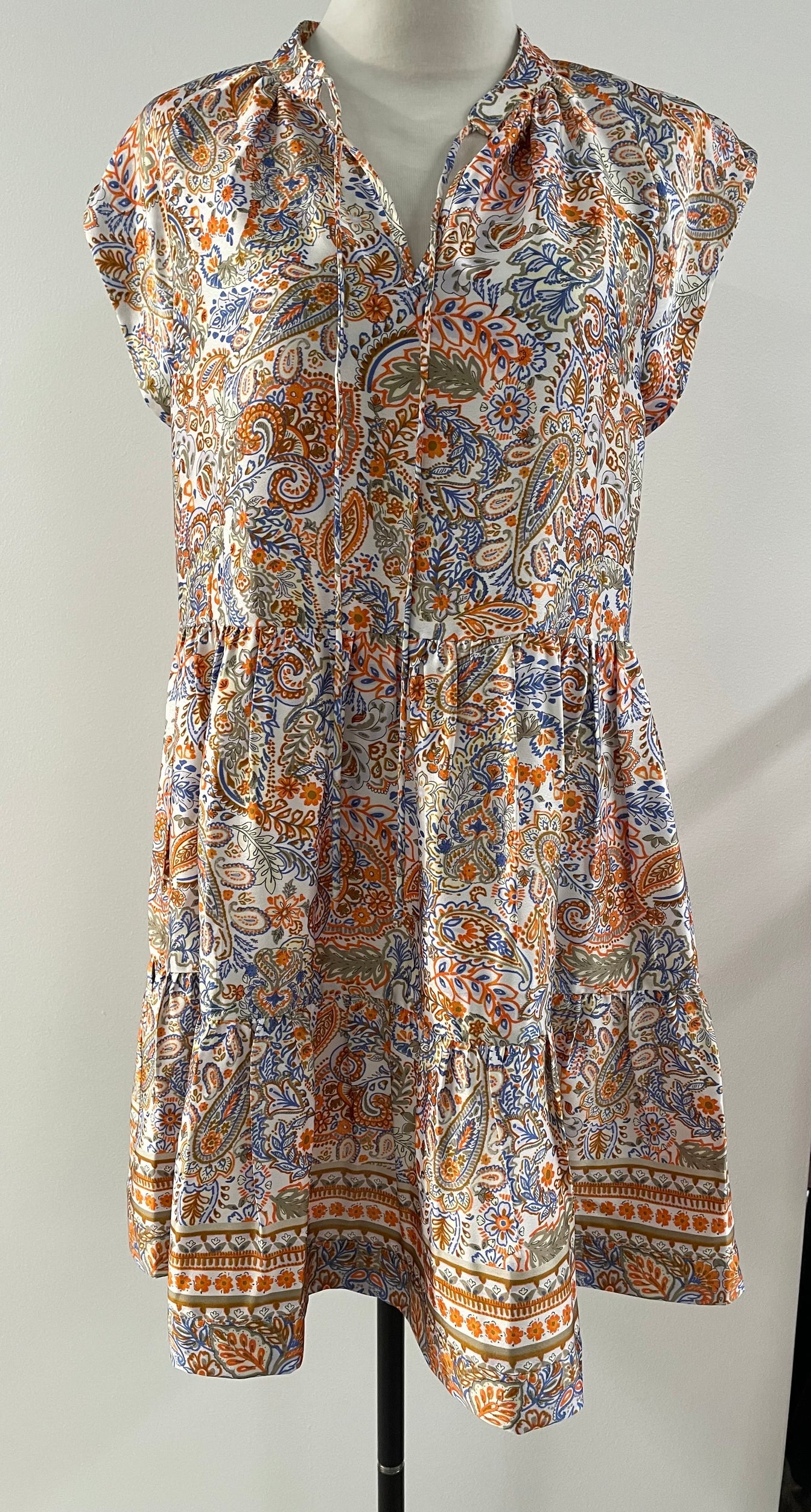 Ellis Paisley Printed Dress